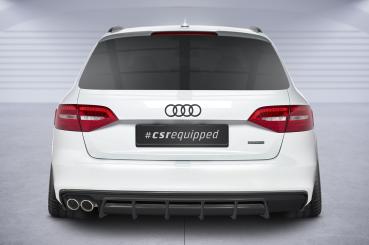 CSR Diffusor | Heckansatz mit ABE für Audi A4 B8 (Typ 8K) HA418-M Carbon Look matt strukturiert (keine Lackierung erforderlich)