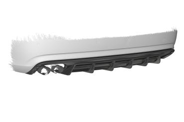 CSR Diffusor | Heckansatz mit ABE für Audi A4 B8 (Typ 8K) HA418-M Carbon Look matt strukturiert (keine Lackierung erforderlich)
