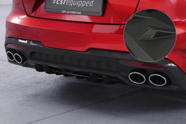 CSR Diffusor | Heckansatz mit ABE für Kia Stinger GT HA430-M Carbon Look matt strukturiert (keine Lackierung erforderlich)
