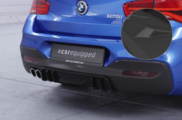 CSR Diffusor | Heckansatz mit ABE für BMW 1er F20 / F21 M-Paket HA432-S schwarz matt strukturiert (keine Lackierung erforderlich)