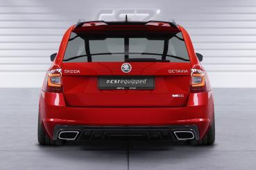 CSR Diffusor | Heckansatz mit ABE für Skoda Octavia 3 Typ 5E RS HA437-C Carbon Look Hochglanz (keine Lackierung erforderlich)