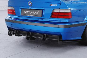 CSR Racing Diffusor | Heckansatz für BMW 3er E36 M-Paket HA438-L schwarz matt (Lackierung erforderlich)