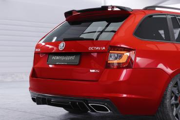 CSR Diffusor | Heckansatz mit ABE für Skoda Octavia 3 Typ 5E RS HA439-G Glossy schwarz Hochglanz (keine Lackierung erforderlich)