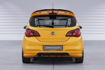 CSR Diffusor | Heckansatz mit ABE für Opel Corsa E GSI HA446-L schwarz matt (Lackierung erforderlich)