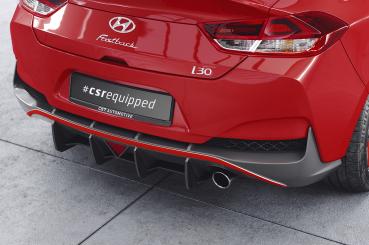 CSR Racing Diffusor | Heckansatz für Hyundai I30 (PD) Fastback N HA452-L schwarz matt (Lackierung erforderlich)