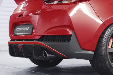 CSR Racing Diffusor | Heckansatz für Hyundai I30 (PD) Fastback N HA452-L schwarz matt (Lackierung erforderlich)