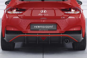 CSR Racing Diffusor | Heckansatz für Hyundai I30 (PD) Fastback N HA452-L schwarz matt (Lackierung erforderlich)