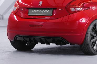 CSR Diffusor | Heckansatz mit ABE für Peugeot 208 GTi HA456-C Carbon Look Hochglanz (keine Lackierung erforderlich)
