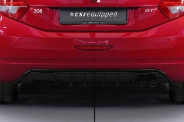 CSR Diffusor | Heckansatz mit ABE für Peugeot 208 GTi HA456-C Carbon Look Hochglanz (keine Lackierung erforderlich)