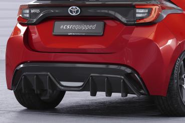 CSR Diffusor | Heckansatz mit ABE für Toyota Yaris 4 (XP21) HA459-C Carbon Look Hochglanz (keine Lackierung erforderlich)