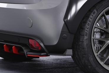 CSR Diffusor | Heckansatz mit ABE für Mini F56 Cooper SE HA462-L schwarz matt (Lackierung erforderlich)