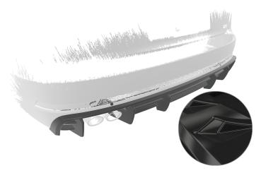 CSR Diffusor | Heckansatz mit ABE für Audi A4 B9 (Typ 8W) HA469-G Glossy schwarz glänzend (keine Lackierung erforderlich)