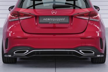 CSR Diffusor | Heckansatz mit ABE für Mercedes-Benz A-Klasse (W177) AMG-Line HA483-G Glossy schwarz Hochglanz (keine Lackierung erforderlich)