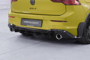 CSR Diffusor | Heckansatz mit ABE für VW Golf 8  GTI HA484-G Glossy schwarz glänzend (keine Lackierung erforderlich)