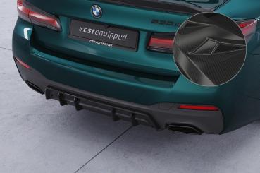 CSR Diffusor | Heckansatz mit ABE für BMW 5er G30 / G31 M-Paket HA486-C Carbon Look Hochglanz (keine Lackierung erforderlich)