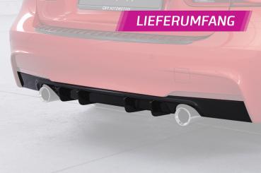 CSR Diffusor | Heckansatz mit ABE für BMW 3er F30 M-Paket HA494-L Lackierung erforderlich (schwarz matt)