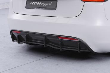 CSR Diffusor | Heckansatz mit ABE für Tesla Model 3 HA498-L Lackierung erforderlich (schwarz matt)