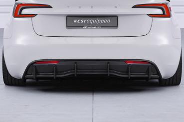 CSR Diffusor | Heckansatz mit ABE für Tesla Model 3 HA498-L Lackierung erforderlich (schwarz matt)