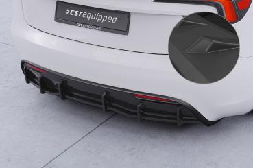 CSR Diffusor | Heckansatz mit ABE für Tesla Model 3 HA498-L Lackierung erforderlich (schwarz matt)