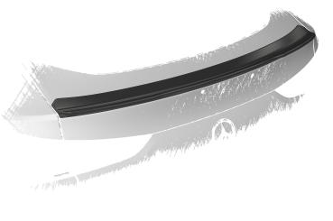 CSR Heckspoiler | Heckflügel mit ABE für Mercedes-Benz GLE (C167) Coupe HF008-M Carbon Look matt strukturiert (keine Lackierung erforderlich)