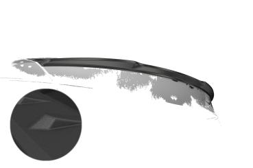 CSR Heckspoiler | Heckflügel mit ABE für Mercedes-Benz GLC (C253) Coupe HF009-S Strukturiert schwarz matt (keine Lackierung erforderlich)