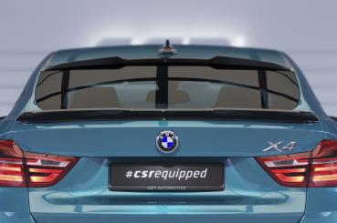 CSR Heckspoiler | Heckflügel mit ABE für BMW X4 (F26) HF014-S schwarz matt strukturiert (keine Lackierung erforderlich)