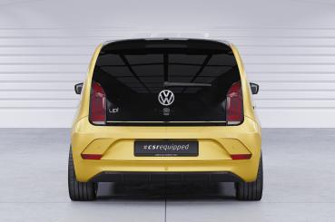 CSR Heckspoiler | Heckflügel mit ABE für VW Up! / Seat Mii / Skoda Citigo HF019-S Strukturiert schwarz matt (keine Lackierung erforderlich)