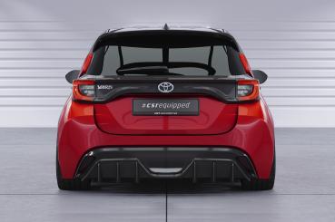 CSR Heckspoiler | Heckflügel mit ABE für Toyota Yaris 4 / Mazda 2 (XP21) HF025-L schwarz matt (Lackierung erforderlich)