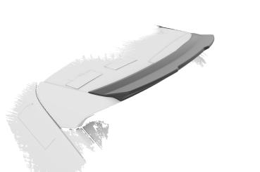 CSR Heckspoiler | Heckflügel mit ABE für Volvo XC90 (2.Gen) HF035-G Glossy schwarz Hochglanz (keine Lackierung erforderlich)