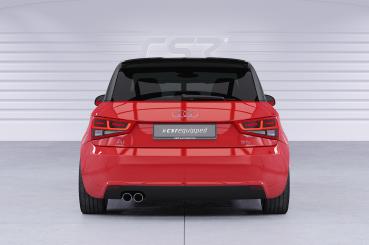 CSR Heckspoiler | Heckflügel mit ABE für Audi A1 (8X) S-Line HF039-L schwarz matt (Lackierung erforderlich)
