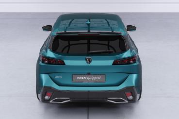 CSR Heckspoiler | Heckflügel mit ABE für Peugeot 308 (P51) SW HF040-S schwarz matt strukturiert (keine Lackierung erforderlich)