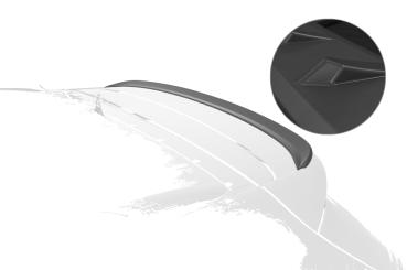 CSR Heckspoiler | Heckflügel mit ABE für MG HS / EHS HF059-L schwarz matt (Lackierung erforderlich)