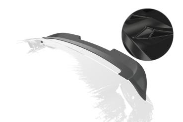 CSR Heckspoiler | Heckflügel mit ABE für Kia Picanto (TA) HF063-G Glossy schwarz Hochglanz (keine Lackierung erforderlich)