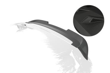 CSR Heckspoiler | Heckflügel mit ABE für Kia Picanto (TA) HF063-M Carbon Look matt strukturiert (keine Lackierung erforderlich)