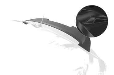 CSR Heckspoiler | Heckflügel mit ABE für MG ZS HF069-C Carbon Look Hochglanz (keine Lackierung erforderlich)