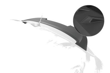 CSR Heckspoiler | Heckflügel mit ABE für MG ZS HF069-L schwarz matt (Lackierung erforderlich)