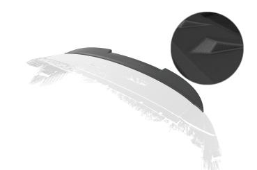 CSR Heckspoiler | Heckflügel mit ABE für Renault Captur I HF073-S Strukturiert schwarz matt (keine Lackierung erforderlich)