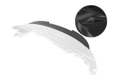 CSR Heckspoiler | Heckflügel mit ABE für Renault Captur I HF073-C Carbon Look Hochglanz (keine Lackierung erforderlich)