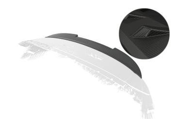 CSR Heckspoiler | Heckflügel mit ABE für Renault Captur I HF073-M Carbon Look matt strukturiert (keine Lackierung erforderlich)