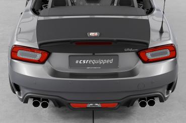 CSR Heckspoiler | Heckflügel mit ABE für Fiat 124 Spider (inkl. Abarth) HF106-L schwarz matt (Lackierung erforderlich)