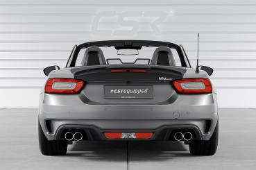 CSR Heckspoiler | Heckflügel mit ABE für Fiat 124 Spider (inkl. Abarth) HF106-L schwarz matt (Lackierung erforderlich)