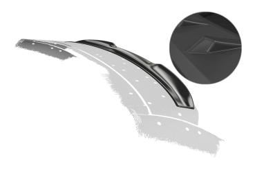 CSR Heckspoiler | Heckflügel für BMW 5er F11 Touring HF114-M Carbon Look matt strukturiert (keine Lackierung erforderlich)