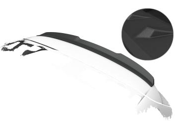 CSR Heckspoiler | Heckflügel mit ABE für Ford Mondeo MK4 (BA7) Turnier HF130-S Strukturiert schwarz matt (keine Lackierung erforderlich)