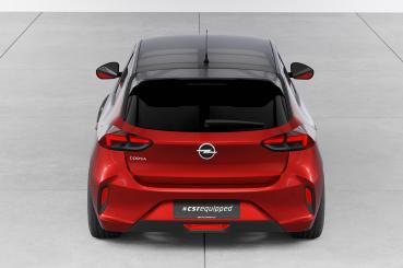 CSR Heckspoiler | Heckflügel mit ABE für Opel Corsa F HF134-C Carbon Look Hochglanz (keine Lackierung erforderlich)