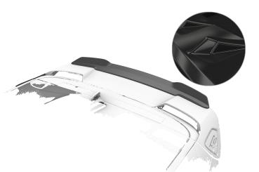 CSR Heckspoiler | Heckflügel mit ABE für GWM Ora Funky Cat / Haomao GT HF135-G Glossy schwarz Hochglanz (keine Lackierung erforderlich)