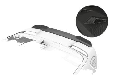 CSR Heckspoiler | Heckflügel mit ABE für GWM Ora Funky Cat / Haomao GT HF135-M Carbon Look matt strukturiert (keine Lackierung erforderlich)