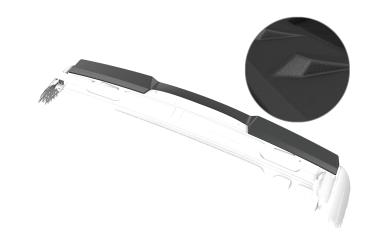 CSR Heckspoiler | Heckflügel mit ABE für Mercedes-Benz Viano W639 / V639 HF143-S Strukturiert schwarz matt (keine Lackierung erforderlich)