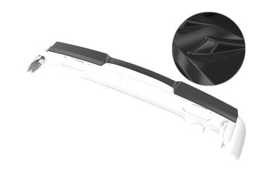 CSR Heckspoiler | Heckflügel mit ABE für Mercedes-Benz Viano W639 / V639 HF143-C Carbon Look Hochglanz (keine Lackierung erforderlich)