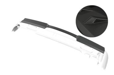 CSR Heckspoiler | Heckflügel mit ABE für Mercedes-Benz Viano W639 / V639 HF143-M Carbon Look matt strukturiert (keine Lackierung erforderlich)