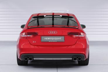 CSR Heckspoiler | Heckflügel mit ABE für Audi A4 B8 (Typ 8K) Limousine HF154-C Carbon Look Hochglanz (keine Lackierung erforderlich)